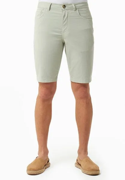 ORGANICATION ORGANICATION Regular-Fit Shorts aus Bio-Baumwolle, Green moss, – Produktbild 2 von 3