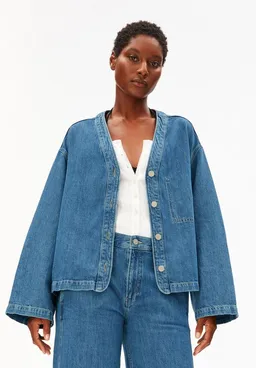 ARMEDANGELS ARMEDANGELS Jeansjacke LINO BLEND Leinen-Mix Oversized Fit – Produktbild 1 von 1