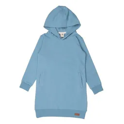 Walkiddy Kinder Sweatkleid GOTS zertifiziert Bio-Baumwolle, Adriatic Blue, Walkiddy – Produktbild 1 von 1