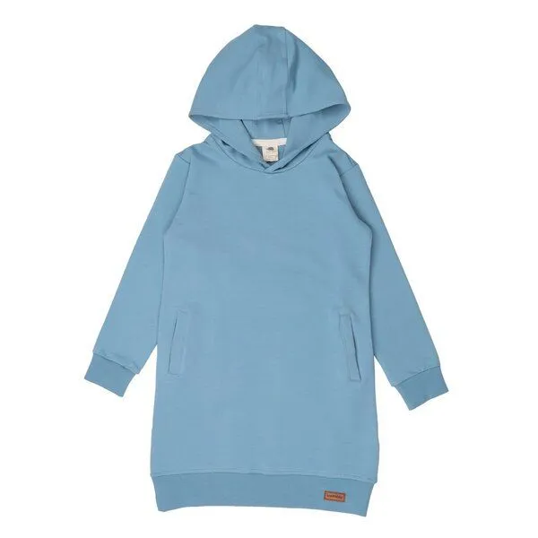 Walkiddy Kinder Sweatkleid GOTS zertifiziert Bio-Baumwolle, Adriatic Blue, Walkiddy, Blau, – Produktbild 1 von 2