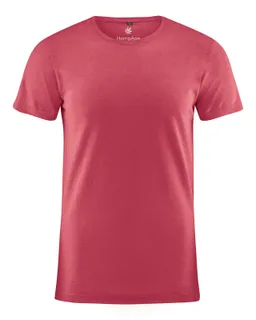 HempAge Hempage Herren vegan T-Shirt Slim Fit Barolo Rosa – Produktbild 1 von 1
