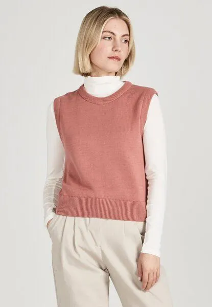 Givn Berlin Givn Berlin Damen Strickpullunder aus Bio-Baumwolle "Amber", Dark rose, – Produktbild 1 von 4