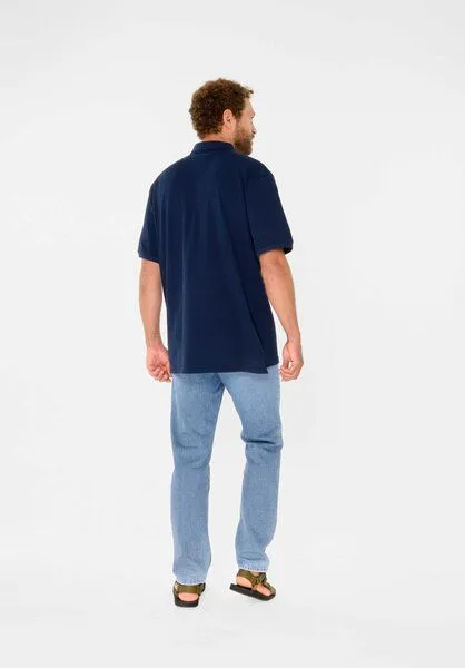 THOKKTHOKK ThokkThokk Herren Polo Shirt aus Biobaumwoll-Piqué, Night sky (blau), – Produktbild 3 von 7