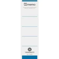 Memo 10 memo-Rückenschilder 7,5cm blau – Produktbild 1 von 1