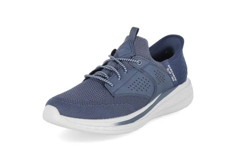 Skechers Skechers Slipper 210889 NVY Herren Textil & Synthetik blue Schnürschuh, Blau, – Produktbild 2 von 5