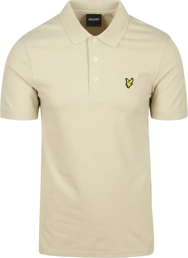 Lyle and Scott Lyle & Scott Polo Plain Grey Taupe - Größe XL, Beige, – Produktbild 1 von 5