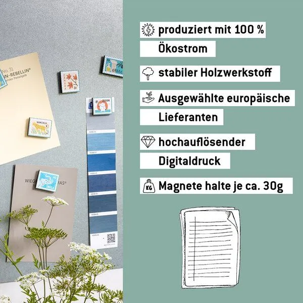 WERKHAUS WERKHAUS Magnet-Set - Briefmarken 1 – Produktbild 3 von 4