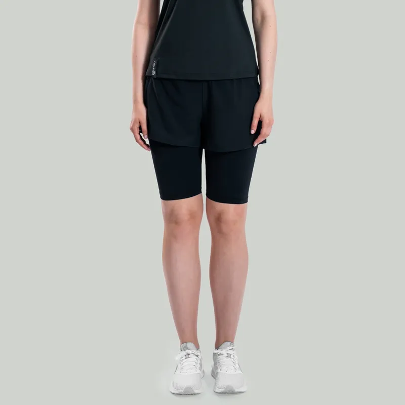 GymBeam OG1 STRIX ULTRA 2in1 Shorts für Frauen in Black S – Produktbild 1 von 1