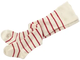 grödo Baby Strumpfhose natur-kirsch-geringelt Gr. 00 – Produktbild 1 von 1