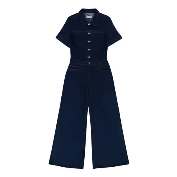 DAWN Damen Overall TWITTER Minimal Stretch DAWN Bio-Baumwolle, Dark blue, – Produktbild 2 von 5