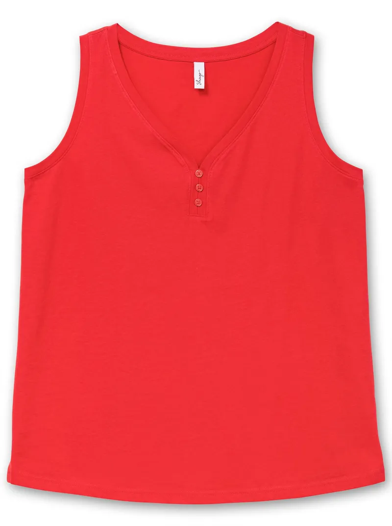 sheego Tanktop rot, Rot, – Produktbild 1 von 3