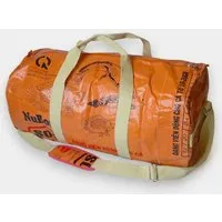 REFISHED fair fashion REFISHED fair fashion Tasche 'SPORTY BAG' - upcycelte Fischfuttersäcke, #fish orange-schwarz (orange), – Produktbild 1 von 1
