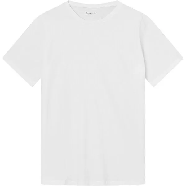 KnowledgeCotton Apparel KnowledgeCotton Apparel Herren Basic Tee "AGNAR" - GOTS/Vegan, Bright white (weiß), – Produktbild 4 von 7
