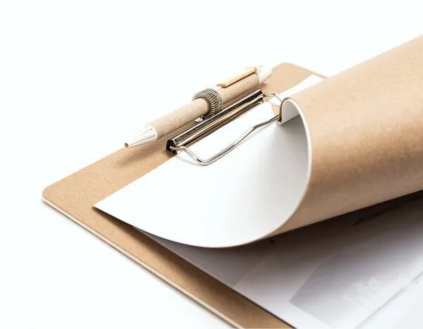 tyyp tyyp Klemmbrett DIN A4 – 100% Recyclingpapier, Öko (grau), – Produktbild 4 von 4