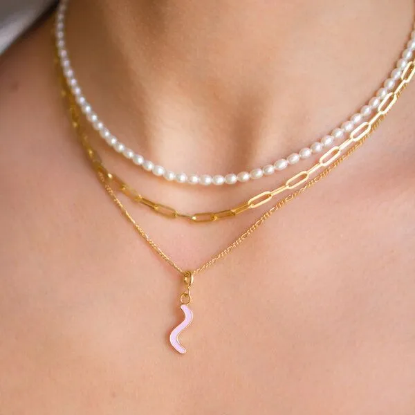 Paeoni Colors Paeoni Colors Curvy-Anhänger aus 18k Gold Vermeil, 925 Sterling Silber – Produktbild 3 von 3