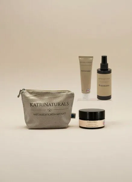 KatriNaturals Pflegeset Squalane 3-Schritte KatriNaturals inkl. Bio-Tasche – Produktbild 2 von 4