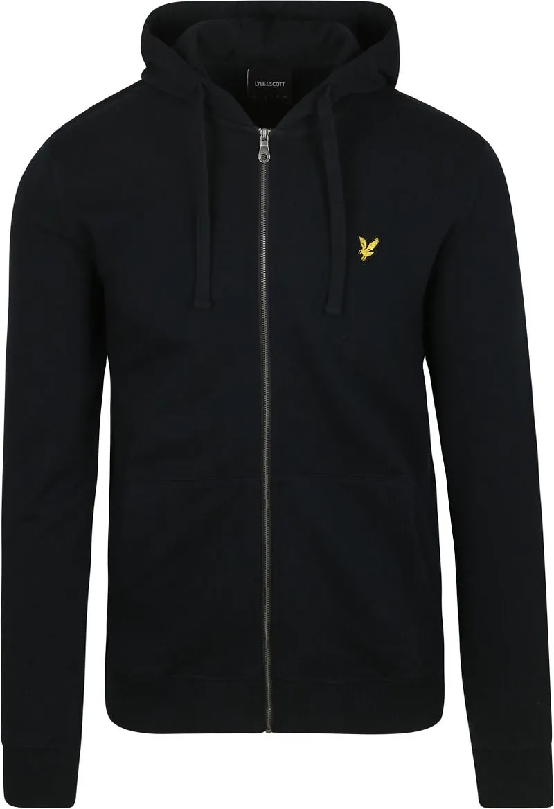 Lyle and Scott Lyle & Scott Cardigan Zip Hood Dark Navy - Größe XL, Dunkelblau, – Produktbild 1 von 2