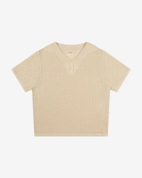 MATONA Matona Gestrickte Bluse | Pointelle Blouse | aus Bio-Baumwolle | GOTS-zertifiziert, Bone, – Produktbild 3 von 3