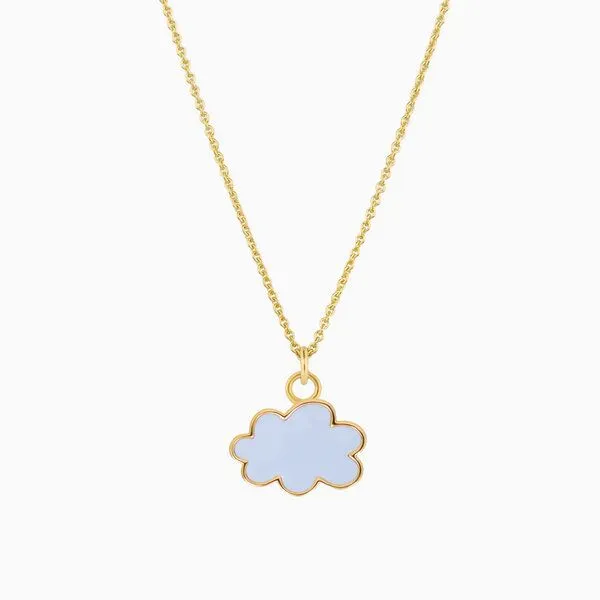 Paeoni Colors Paeoni Colors Halskette mit Wolken-Anhänger aus 18k Gold Vermeil, 925 Sterling Silber – Produktbild 1 von 4