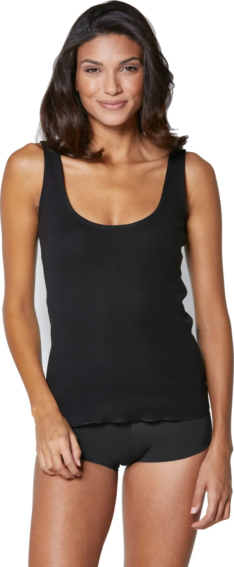 wäschepur Achseltop schwarz, Schwarz, – Produktbild 2 von 2