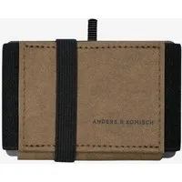 ANDERS & KOMISCH ANDERS & KOMISCH MINI PRO Slim Wallet mit Münzfach - Kleines smarte Portemonnaie Braun – Produktbild 1 von 1