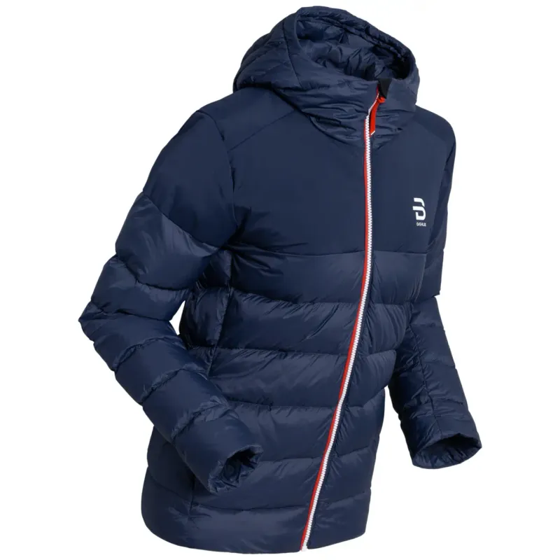 Daehlie Sportswear Daunenjacke mit Kapuze, Damen Daehlie Sportswear Cortina Light Down, Bleu, – Produktbild 1 von 1