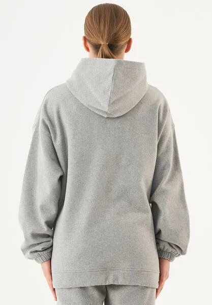 ORGANICATION ORGANICATION ESSENTIALS-HANDE- Soft Touch Oversize Hoodie aus Bio-Baumwolle, Grey melange, – Produktbild 4 von 4