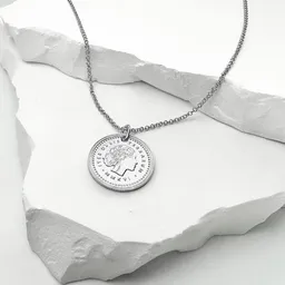 MOANINA MOANINA Kette Münze Venezia - 925 Silber/18k Gold Vermeil - 3 Längen – Produktbild 1 von 1