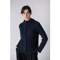 Grenz gang Grenz/gang Damen Strickjacke ELLY aus Schurwolle (kbT) - uni, Blau (mitternacht), – Produktbild 1 von 1