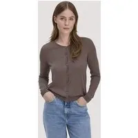 hessnatur hessnatur Strickjacke Regular aus TENCEL Lyocell mit Bio-Baumwolle, Mocca, – Produktbild 1 von 1