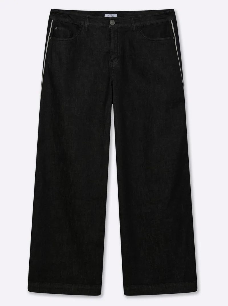 sheego Jeans black denim, Black denim, – Produktbild 1 von 2