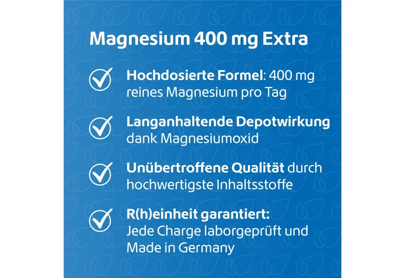 R(h)ein Nutrition R(h)ein Nutrition Magnesium 400 mg Extra Kapseln, 120 St., 49.2 g – Produktbild 3 von 5