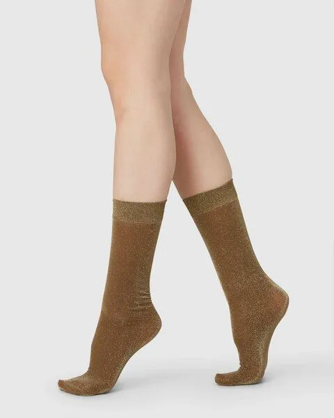 Swedish Stockings Swedish Stockings INES Glitzersocken, Taupe, – Produktbild 1 von 1