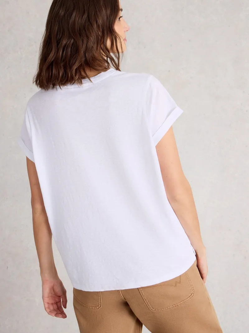White Stuff T-Shirt Gina - 52, Reines weiß, – Produktbild 4 von 4