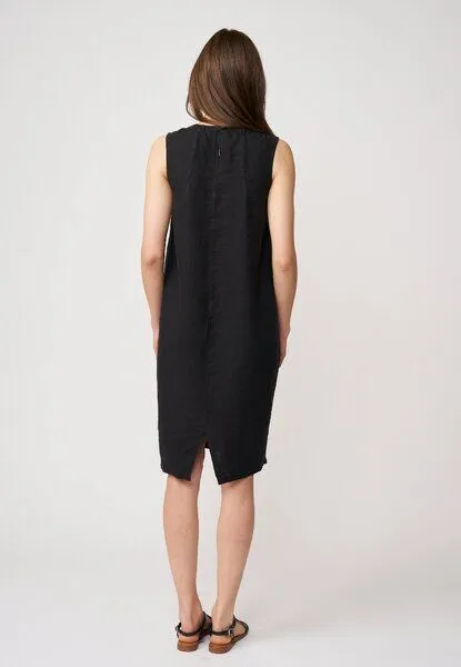 LANA Organic LANA Organic Leinenkleid für Damen, Modell Carena, Schwarz, – Produktbild 4 von 4