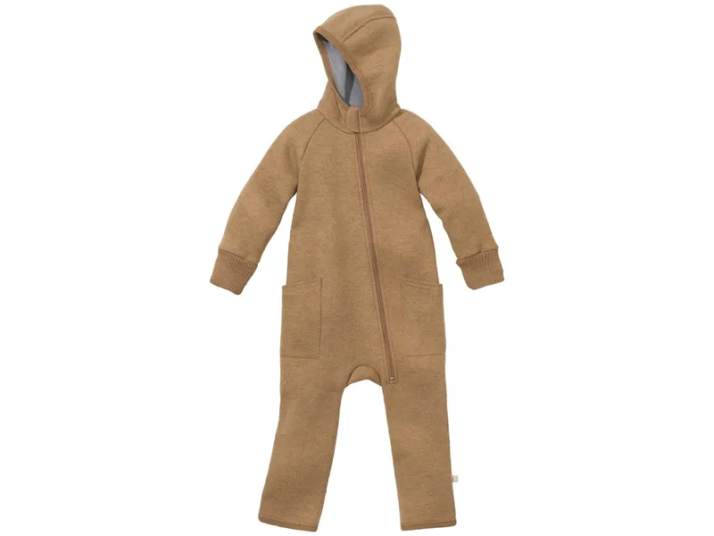 Disana Disana Baby Walk-Overall mit Zipper Bio-Merinowolle karamell Gr.86/92, Braun, – Produktbild 1 von 1