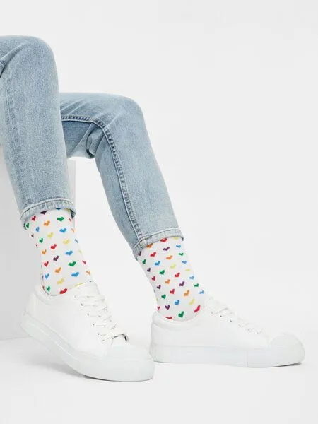 Natural Vibes Natural Vibes Herzen Socken Bio GOTS | Bunte Socken | Herren Damen Socken – Produktbild 2 von 3
