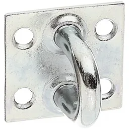 Alberts ALBERTS Öse auf Platte, galv. verzinkt dickschicht., LxB Platte 37x37 mm – Produktbild 1 von 1