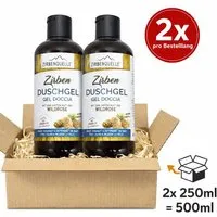 4betterdays 4betterdays 2er-Set Zirben-Duschgel | 2x 250ml | mit echtem Zirbenöl und Wildrosen-Duft – Produktbild 1 von 1