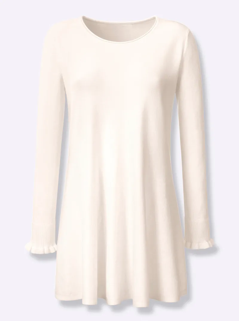 heine Longpullover, Ecru, – Produktbild 1 von 2