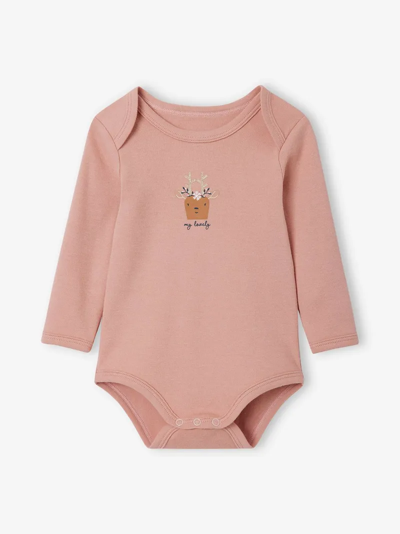 Vertbaudet 5er-Pack Baby Schlupfbodys, Wollweiß, – Produktbild 2 von 3
