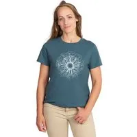 Life Tree Life-Tree Shirt aus Biobaumwolle Fairwear für Damen "WoodenIris" in Stargazer Blau – Produktbild 1 von 1