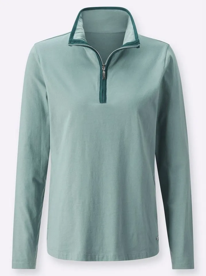 Witt Witt Sweater Sweatshirt Langarm Jersey, Grün, – Produktbild 4 von 4