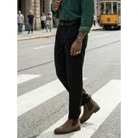 Will s Vegan Shop Will's Vegan Shop Goodyear Welt Chelsea-Boots Dunkelbraunes Veganes Wildleder Herren – Produktbild 1 von 1