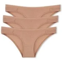 ORGANICATION ORGANICATION KAMILLA | Slip aus Bio-Baumwolle und TENCEL Modal im 3er-Pack, Beige, – Produktbild 1 von 1