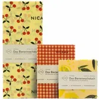 NICAMA NICAMA Bienenwachstücher 3er Set (M + L + XXL), Set 4, – Produktbild 1 von 1
