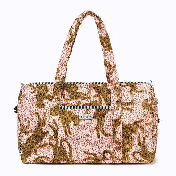 KIKOONI KIKOONI handgefertigte große Baumwolltasche "K. Shopper", H.leopard, – Produktbild 2 von 4