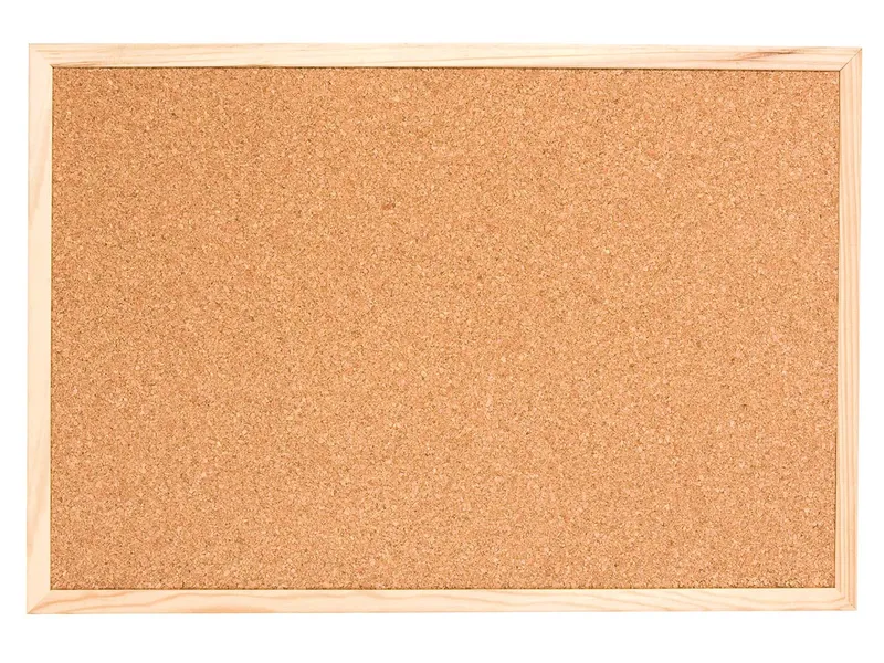 Kork-Pinnwand mit Holzrahmen, 60 x 40 cm – Produktbild 1 von 2