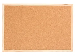 Kork-Pinnwand mit Holzrahmen, 60 x 40 cm – Produktbild 1 von 1