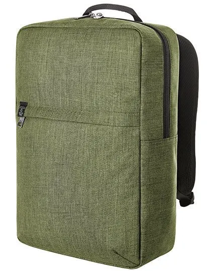 Halfar Recycelter Laptop-Rucksack von Halfar, Grün - sprinkle, – Produktbild 1 von 1